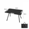 Mobilier de Camp Table tactique d'extérieur légère en alliage d'aluminium IGT barre lumineuse pliante Barbecue pique-nique relevable Camping