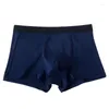 Mutande 8 pezzi Solido Pantaloncini flessibili Boxer Homme Mutandine Uomo Boxer Biancheria intima di cotone Maschile Grande estate Traspirante 234MXL 5S9KG