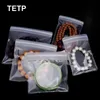 Arts et artisanat TETP 50 pièces sac Ziplock transparent et givré maison bijoux boucle d'oreille emballage affichage accessoire de vente au détail stockage d'outils pour les petites entreprises 230925