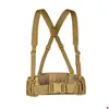 Midjestöd Mens Army Military Molle Belt Suspenders X H-formad backstrap-stridsbelagjakt i midjan med mjuk vadderad dropp Deli Dhron