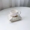 Tazze Breve Impugnatura Rotonda In Ceramica Con Vassoio Per Cuscini Tazza Da Caffè Al Latte Tè Tazze Da Ufficio Bicchieri Il Regalo Di Compleanno Per Gli Amici