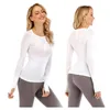 LL Designer T-shirt Sweat-shirt Swiftly Tech Breathe Gym T-shirt avec manches longues sans couture Sports Fitness Yoga Top Running Sportswear 678