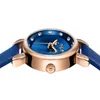 Wristwatches Julius Watch Blue Womens High Quality Brand Ladies Slim Promotional 2023 Winter Arrival JA-1086