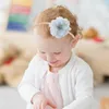 Accessoires pour cheveux, bandeaux en Nylon pour bébés filles, bandeaux à fleurs douces, nœuds, couvre-chef pour nourrissons, pour fête à domicile, mariage