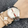 Luxe GU Gloednieuw Horloge Vrouwen Dames Meisje Stijl Metalen logo Stalen Band Quartz Horloges Groothandel Gratis Verzending dropshipping