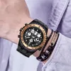 Relij Hombre Goldenhour Mężczyźni Watch Quarzt Digital Sport Watch Mężczyźni Erkek Kol Saati Fashion Fashion Outdoor WIDZIE ZEWIEDZIE LUMINY CLOCK1564