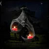 Candle Holders Creative Garden Resin Craft Home Decoration Accessories Bat Wall Hanging Small Candlestick Halloween Atmosphere Foil Pendant 230925