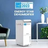 Luchtontvochtigers 70 Pint Energy Star-ontvochtiger voor kelder met afvoerslang 5.300 m² DryTank-ontvochtigers voor grote kamers thuisYQ230925