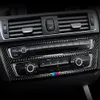 Kolfiber för BMW 1 2 -serie F20 F21 F22 F23 Interiörväxel Air Conditioning CD Panel Dörr Armstäcket Trim Car Sticker A341D