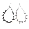 Chains Punk Style Gothic Rivet Necklace Pendant Clavicle Chain Exaggerated