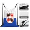 Backpack Flag Of Trentino-South Tyrol Drawstring Bags Gym Bag Creative Funny Novelty Blanket Roll