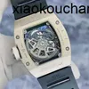 Milles Watch Automatyczny superklon KV Factory Ag WG Shell Zewnętrzna strona pierścienia Pełna 18K Platinum TableCarbon Fibre Sapphire SHIP FedEx3SBMMYZMMYZM