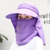 Wide Brim Hats Beach Hat Sweat Absorbing 360 Degrees Protection Breathable Summer Solid Color Sun Fishing Dressing Up