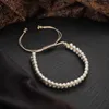 Strand Boho Mini Parel Kralen Gevlochten Armband Bangles Handgemaakte Dubbellaags Armbanden Voor Vrouwen Verstelbare Mode-sieraden