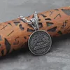 Pendanthalsband Herrens rostfritt stål Viking Dragon Boat Necklace Tree of Life Sign Compass Amulet Vintage smycken som män gåva