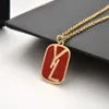 Designer Letter Necklace Pendant For Men Womens Gold Chain Halsband Luxury Fashion Women Jewelry Mens Unisex Chin Halsband 220722752