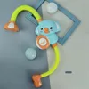 Brinquedos de banho crianças bebê banho spray torneira de água fora da banheira elétrica elefante chuveiro brinquedos sprinkler forte ventosa juguetes bebe 230923