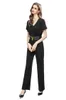 Dames Runway Jumpsuits Rompertjes Sexy V-hals Korte mouwen Kwastjes Detaillering High Street Fashion Designer Broeken