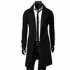 Men's Trench Coats 2023 Fashion Designer Men Long Coat Mens Autumn Winter Double-breasted Windproof Slim Plus Size