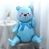 Otros eventos Suministros para fiestas 3D Oso de pie Globos de aluminio Montaje Boy Girl Pink Blue Baby Bear Ball Decoración de fiesta de cumpleaños Baby Shower Regalos Suministros 230925