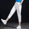 Jeans da donna Fat Sister Bianco 2023 Estate sottile stile trendy vita alta allentato raccolto Harlan Dad Ravanello Pantaloni