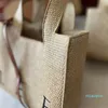 2023-конверт сундук Женская соломенная сумка под мышками Stuff Sacks роскошь Дизайнерская сумка через плечо для покупок Пляжная сумка-кошелек Ремешок-тоут Hobo lady