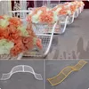 New White Gold S-shaped Big Wave Path Road Lead Wedding Decorations Metal Pillar for Party Hotel Opened Welcome Decor Props