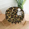 Masa bezi leopar masa örtüsü klasik hayvan noktaları baskı toptan yıkanabilir kapak oturma odası özel koruyucu polyester