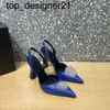 Nya kvinnors designer Sandaler Fashion Brand Metal Lacquer Buckle Back Strap Leather High Heels 10.5 cm Luxury Show Party Wedding Dress Shoes