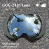 Óculos ao ar livre COPOZZ Lentes magnéticas para óculos de esqui GOG 2181 Lente Anti nevoeiro UV400 Óculos de neve esféricos Snowboard Lente apenas 230925