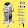 Beste prijs Acnebehandeling 9 in 1 Hydro gezichtsbehandelingen Water Jet Aqua Facial Hydra Dermabrasie Machine Water Jet Peel Facial Machine