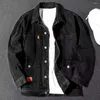 Mäns jackor Stylish Autumn Jacket Single-Breasted Warm Casual Hip Hop Men denim