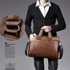 Maletas Grande Maleta Bag para Homem PU Bolsas de Couro Laptop 14 Ombro Ita Business Office Messenger Portfólio Crossbody Bag Masculino 230925