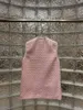 Vestes pour femmes Gilet en tweed rose macaron onirique avec bordure en ruban tressé contrasté fabriqué à la main