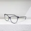 ファッションサングラスフレームデザイナー新しいファッションキャットアイズレディースオプティカルメガネフレームティダル文字プレートCH3393には近視眼鏡を装備できます