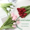 Decorative Flowers 3pcs High End Touch Moisturizing Tulip Artificial For Home Decoration Cake Pography And Scenery