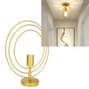 Kronleuchter E27 Gold Kreise Anhänger Deckenleuchte Lampe Lichter für Wohnzimmer Esszimmer (220V)