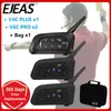 Walkie Talkie EJEAS V4C PLUS + V6C PROx2 Fußball 3 Schiedsrichter Intercom Headset 1200M Fußball Vollduplex Bluetooth Konferenz Interphone + Handtasche HKD230925