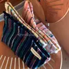 Kontrastfarbene Reise-Kosmetiktasche, Kleinigkeiten, Aufbewahrung, Organizer, Taschen, Regenbogen-gestreifte Clutch, Damen-Make-up-Organizer, Federmäppchen