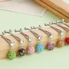 Brooches Rhinestone Ball Hijab Scarf Clip With Pendant Muslim Women Headscarf U Pins Brooch Islamic Shawl Accessories 12pcs/Set