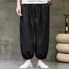 Herrenhosen Männer Harajuku Haremshosen 2023 Herren Sommer Baumwolle Leinen Joggers Hosen Männlich Vintage Chinesischen Stil Jogginghose Mode Größe S-3XL T230925