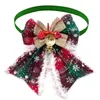 Vêtements de chien 10 pièces de style de Noël noeuds papillon chiot pour petits colliers colliers accessoires de toilettage de Noël pour animaux de compagnie