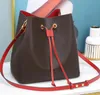 borsa firmata Secchiello Con coulisse Borsa a tracolla borse pochette borsa tote Marsupio Donna Marsupio Marsupio Cross Body String pochette fiore rosso