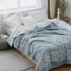 Blankets Summer Blanket 6 Layers Muslin Cotton Sleeping Bed Blanket King Queen Size Room Sleeping Blanket Bedspreads150*200cm 200*230cm YQ230925