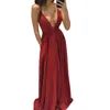 Casual Dresses Low Cut Backless Strap Formal Dress Women Accessory Zipper Elegant For Banquet Party