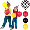 Inne imprezy imprezowe 127PCS Racing Car Balloons Garland Arch Zestaw urodzinowy Dekoracja urodzinowa Red Black Yellow Latex
