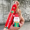 Llavero de Navidad de muñeco de nieve de dibujos animados a la moda, llavero de Papá Noel, colgante de bolso para coche, pequeños regalos para colgante de correa de teléfono móvil