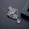 Brooches Zircon For Women Exquisite Romantic Wedding Bride Jewelry Brooch Pin Valentine's Day Gift Dress Coat Accessory HQ2031