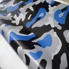 2018 Araba Kamyonu için Yeni Mavi Kamuflaj Vinil Bütün Wrap Camo Styling Film Hava Serbest Bırakma Boyutu Boyutu 1 52x10m 20293K