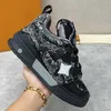 Scarpe da basket vintage da maschi Scattinatrice Scattinatrice Scarpe Casual Designer Casual Denim con scintilla Swarovski Crystal 54 Python Stips Sports Low Top 38-47